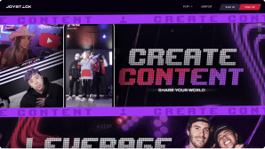 Joystick website design preview